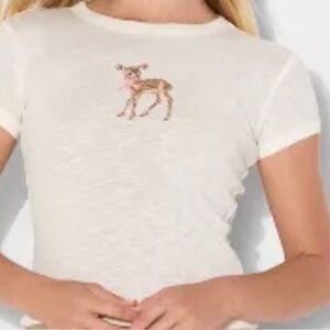 Wild Fable Cream Deer Graphic Tee